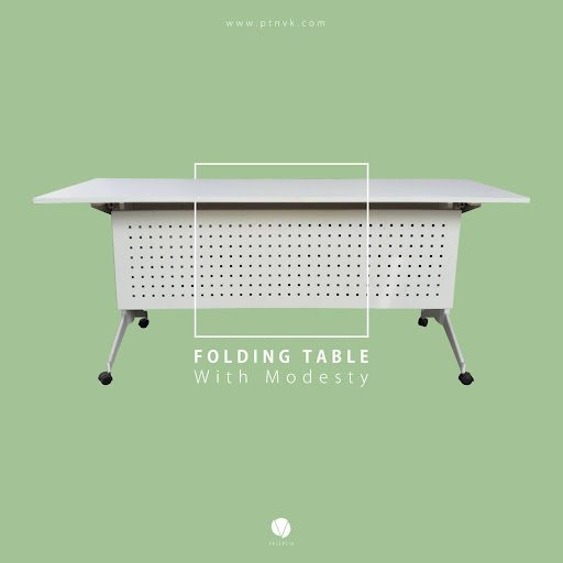 Folding Table with Modesty