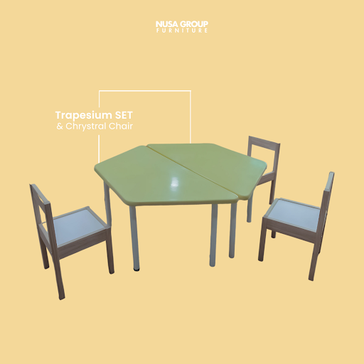 Trapesium Set & Chrystal Chair